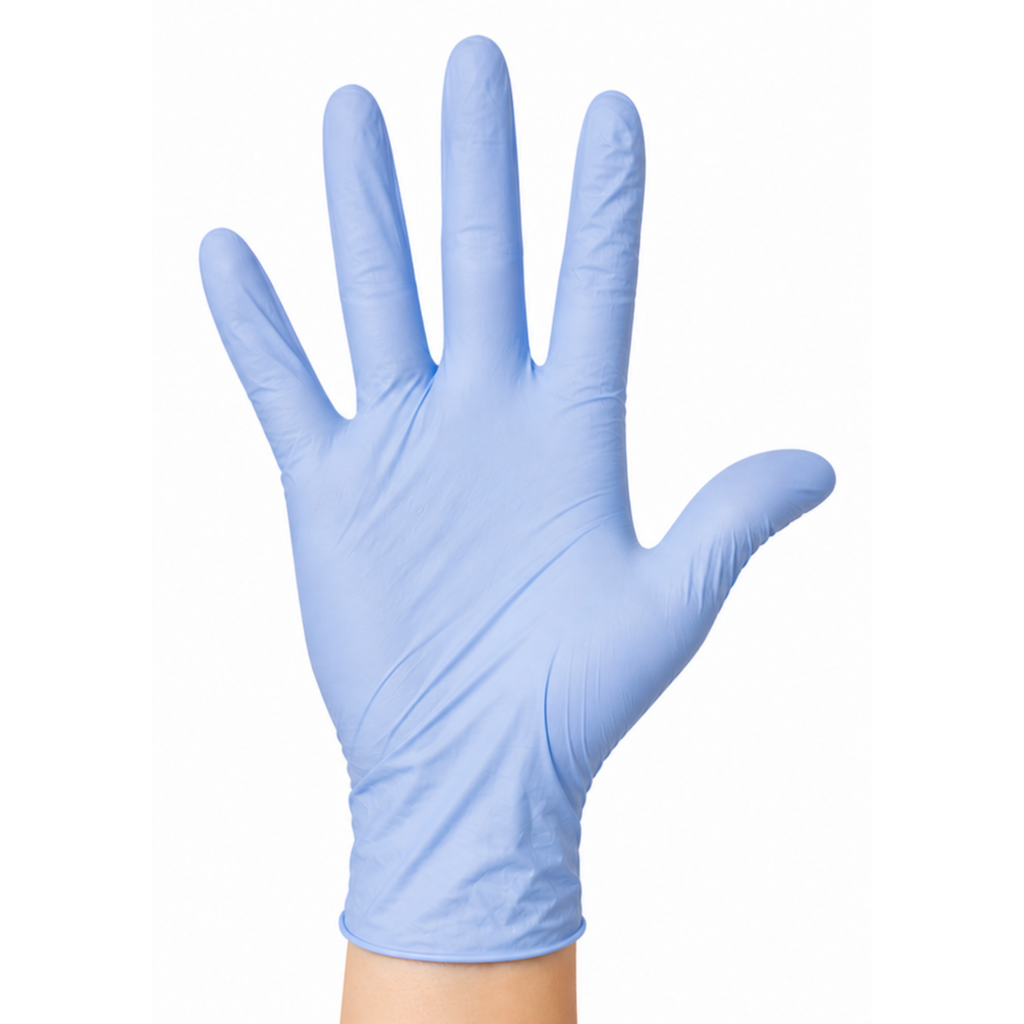Blue Nitrile Exam Gloves, 200/Box | 4 Mil Powder-Free Latex-Free Gloves