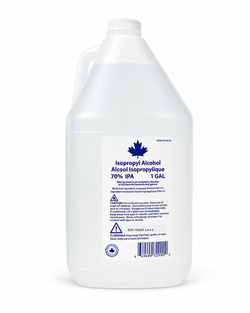 70% Isopropyl Alcohol IPA – 1 Gallon Cleaning & Sanitizing Solution (NPN)