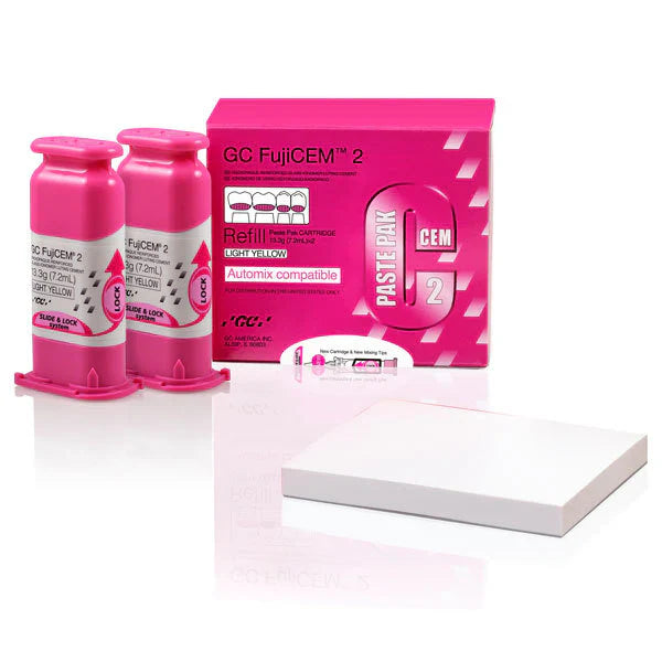 Fujicem 2 Glass Ionomer Cement -  Paste Pak 2 x 13.3gm  | EXP - 08/2026 | Clearance